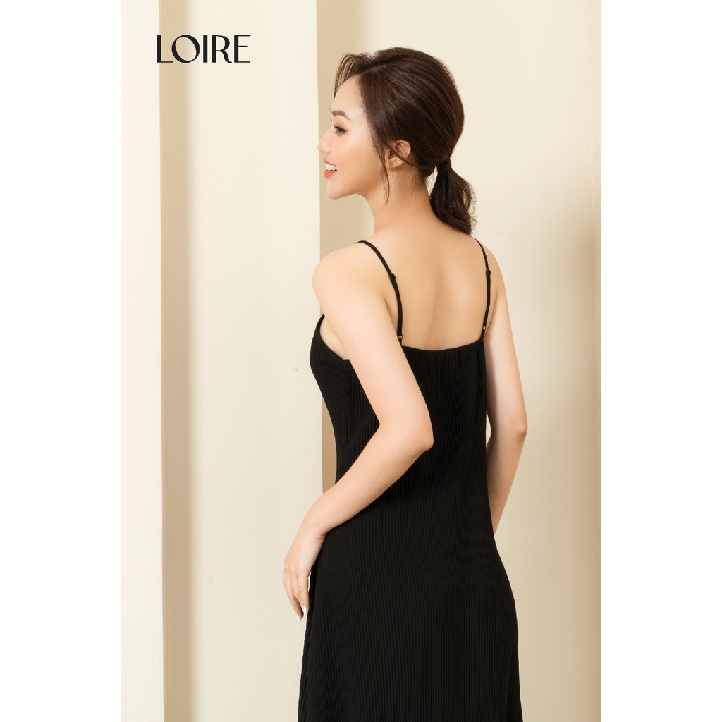 Váy lụa dáng chữ A Xếp Ly Cao Cấp Loirechic LSL18