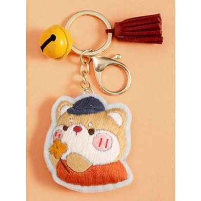 Móc Khóa Thêu hình cặp đôi Xinh Xắn- Làm thủ công thêu/ gói nguyên liệu tự làm / diy keychain kit thêu/ bách hóa na na