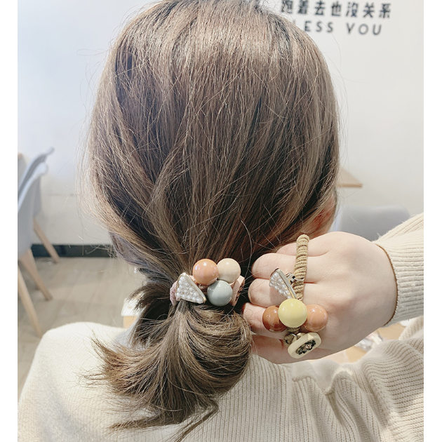 Dây Buộc Tóc Đính Ngọc Trai Dễ Thương Cho Bé Gái