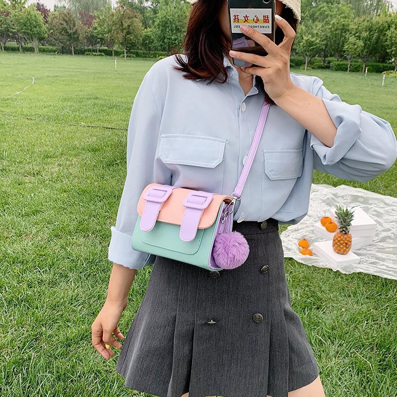 Fashionable Macaron color mini cross-legged women's bag | BigBuy360 - bigbuy360.vn