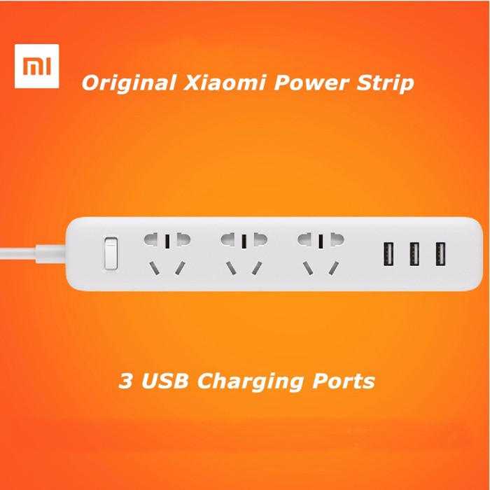 Ổ Cắm Điện Thông Minh Xiaomi Mi Smart Power + 3 Cổng Usb 2a - Màu Trắng