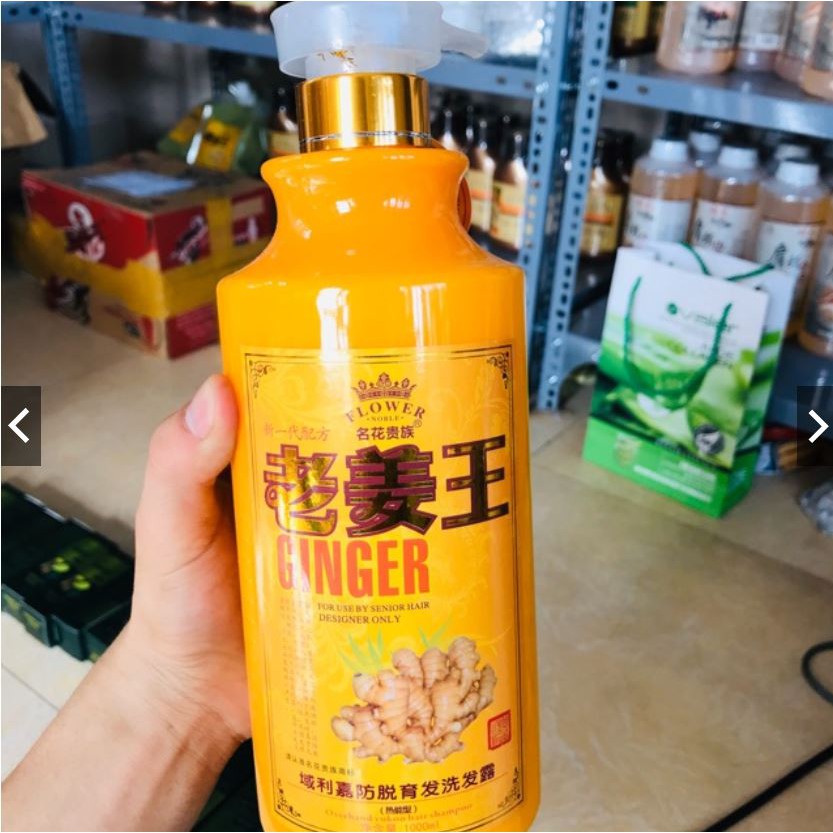 Dầu gội gừng dầu gội mọc tóc dầu dưỡng tóc dầu gội gừng 1000ml chiết suất tự nhiên LÃO GỪNG VƯƠNG
