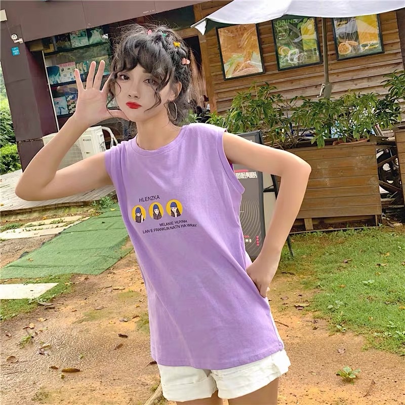 Áo Không Tay Dáng Rộng Thời Trang Mùa Hè Dành Cho Nữ