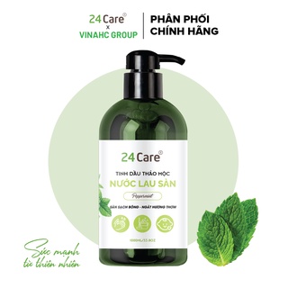 Nước lau sàn hữu cơ trẻ em 24Care 1L - cho trẻ từ 2 tuổi, diệt khuẩn tối đa, không bết rít sàn nhà, xua đuổi côn trùng