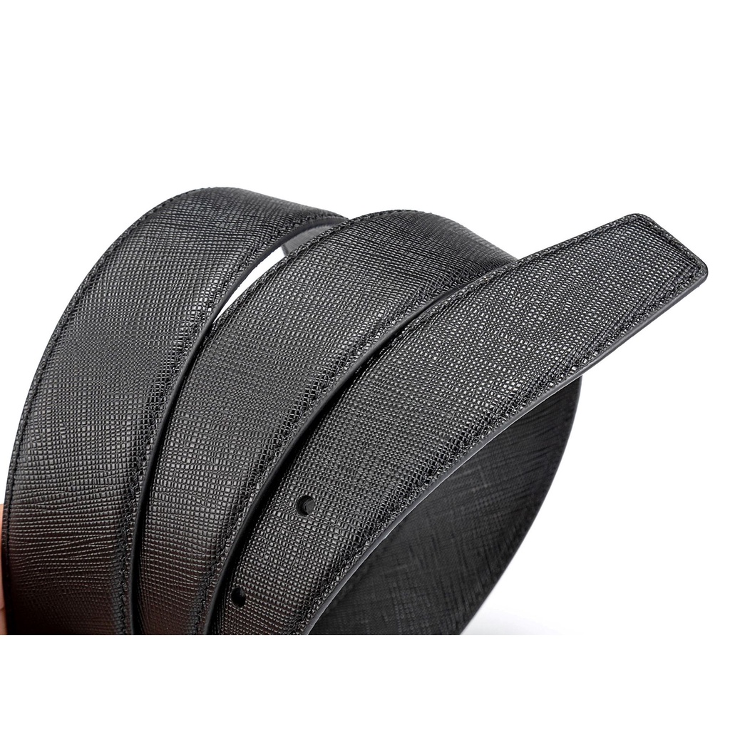 Thắt Lưng Nam Da Thật Saffiano Cao Cấp Dùng Được 2 Mặt Mandino Nhiều Màu