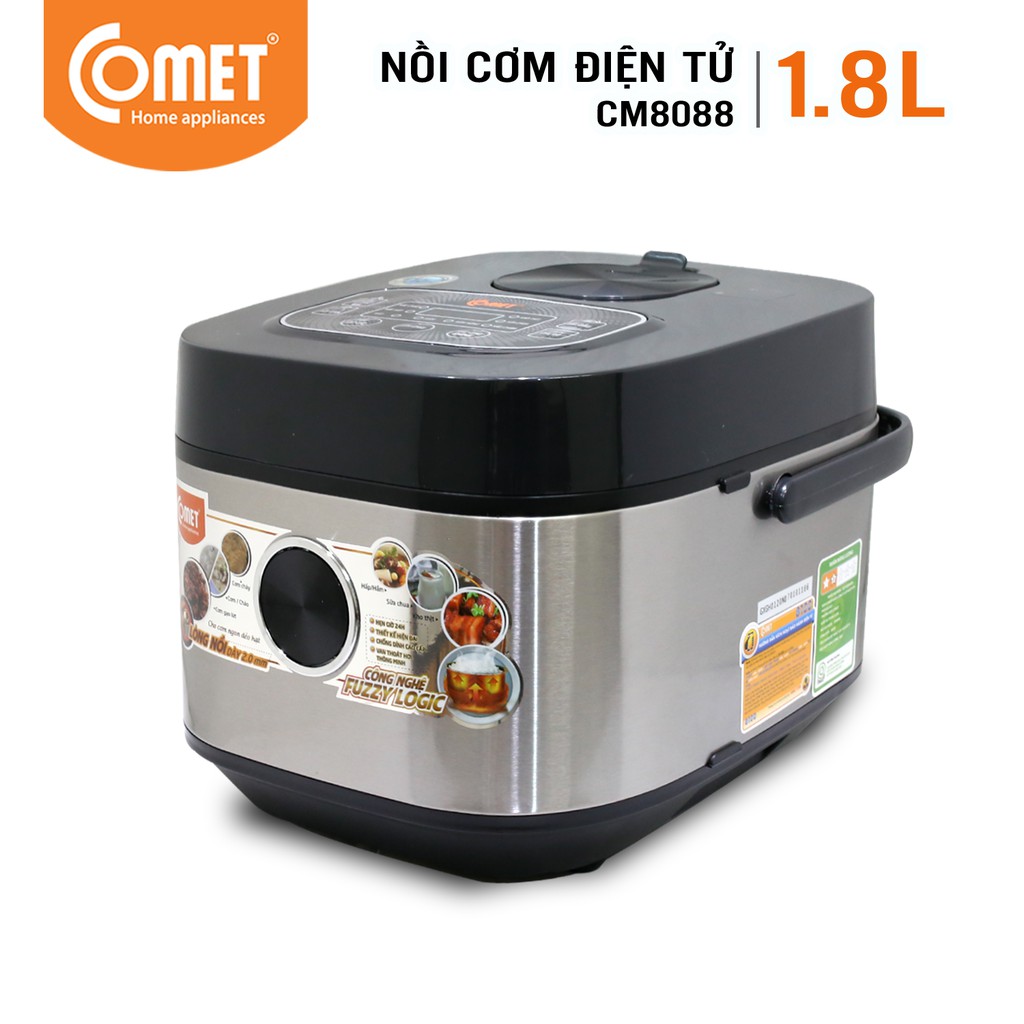 [Mã ELMALL10 giảm 10% đơn 500K] Nồi cơm điện tử COMET CM8088 - 1,8L