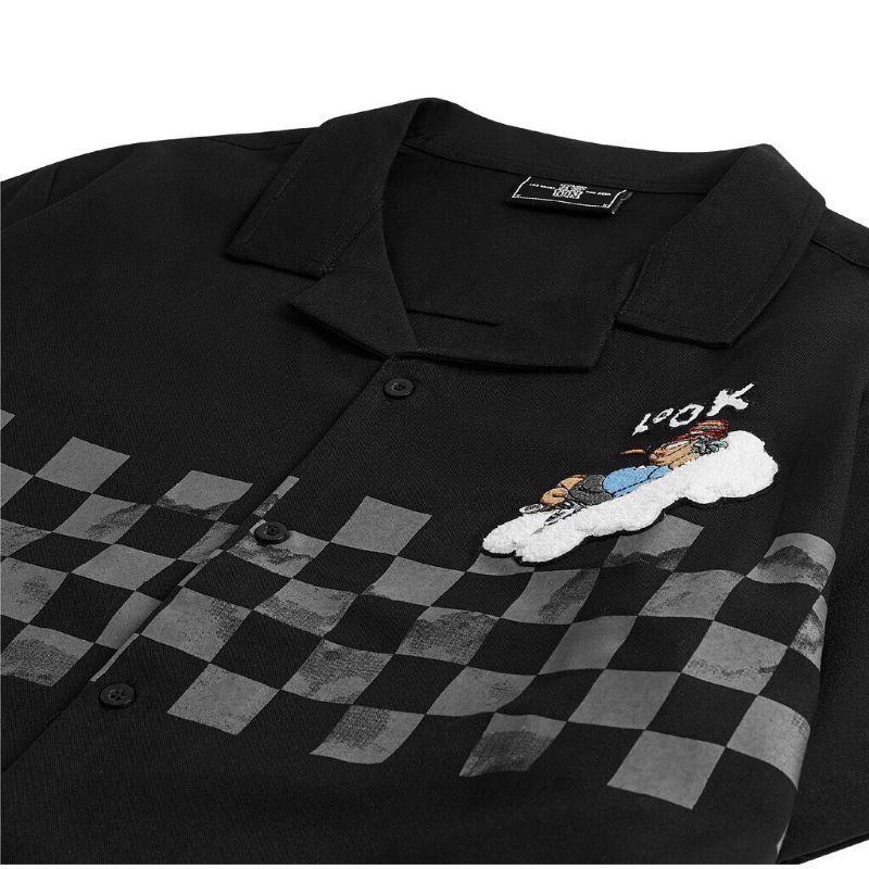 Áo Sơ Mi Bàn Cờ Hottrend, Chất Lụa Mịn Chuẩn Form