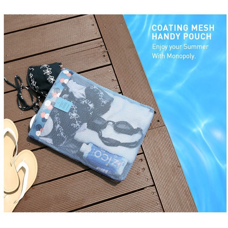 Summer Swimming Beach Swimsuit Bag Mesh Storage Mesh Bag Storage Wash Bag Sports Bag