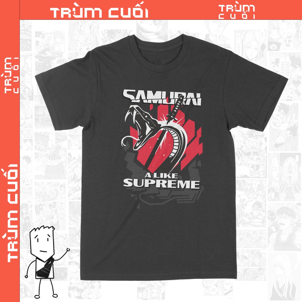 Áo thun SAMURAI: A Like Supreme - Cyberpunk 2077 Unisex Trùm Cuối Game, Cotton 100% 2 màu nam nữ 0076