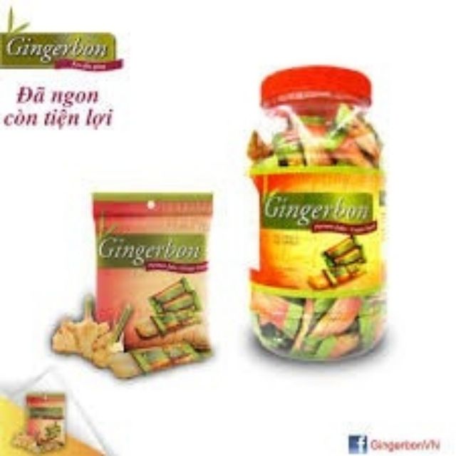 (Date T7/2022)Kẹo Gừng Chanh Mật Ong Gingerbon (620g)