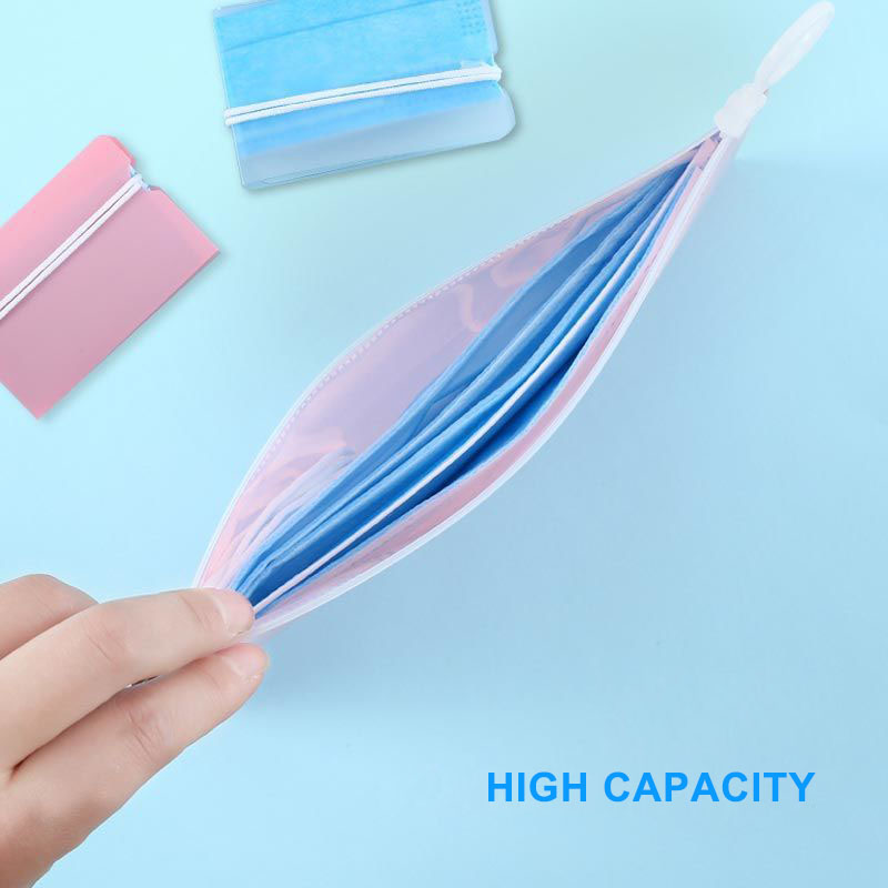 Túi khóa kéo đựng khẩu trang chống nước họa tiết hoạt hình