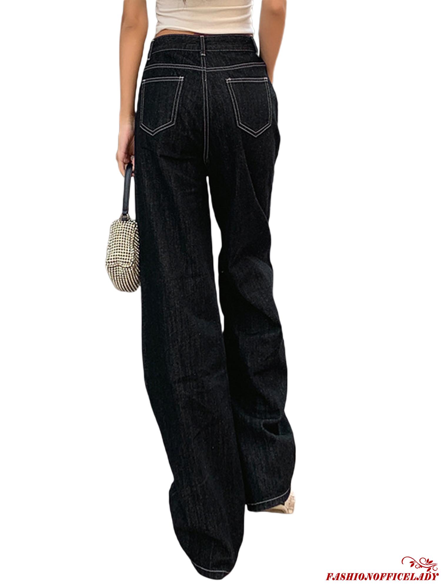 Quần Jeans Ống Rộng Thời Trang Cá Tính Cho Nữ | BigBuy360 - bigbuy360.vn