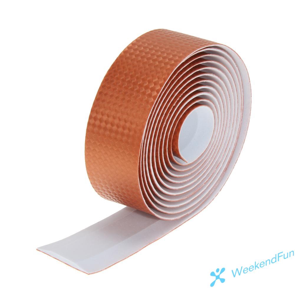 Băng Quấn Sợi Cacbon + 2 Nút Chốt Gắn Ghi Đông Xe Đạp Trang Trí Nhiều Màu Tùy Chọn