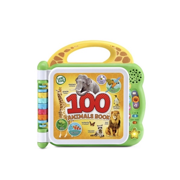{ Có sẵn } Sách cảm ứng Leapfrog 100 Animals Book