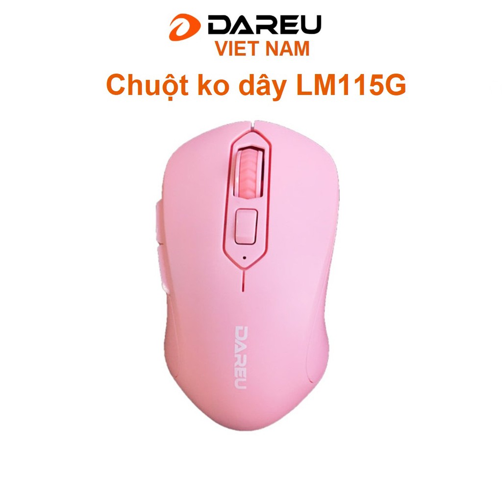 Chuột không dây DAREU LM115G Pink -Chính Hãng | BigBuy360 - bigbuy360.vn