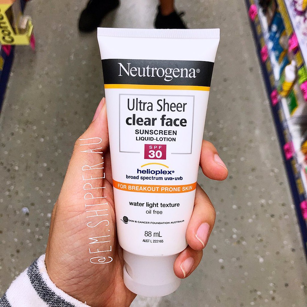 neutrogena ultra sheer clear face sunscreen