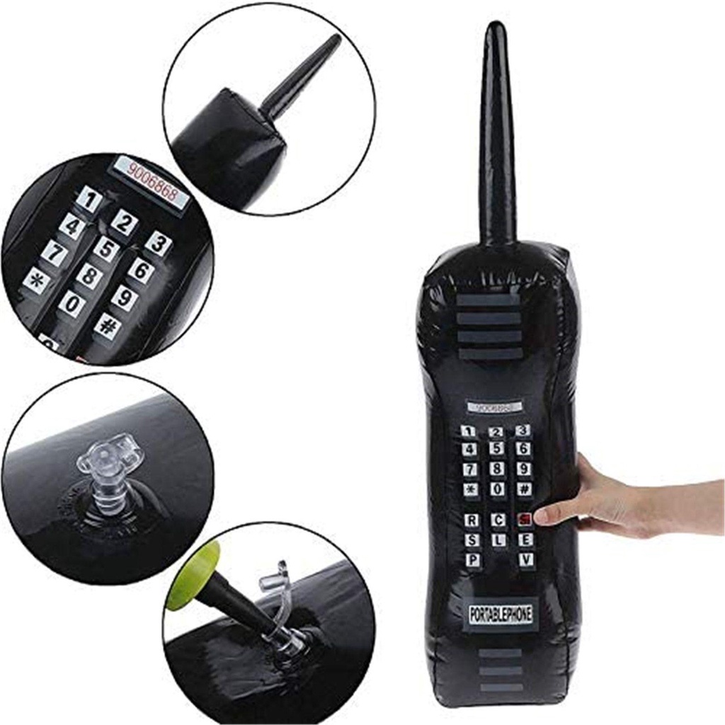 Bộ 2 Điện Thoại Bơm Hơi 80 's 90' 'Trang Trí Tiệc Tùng Cho Bé