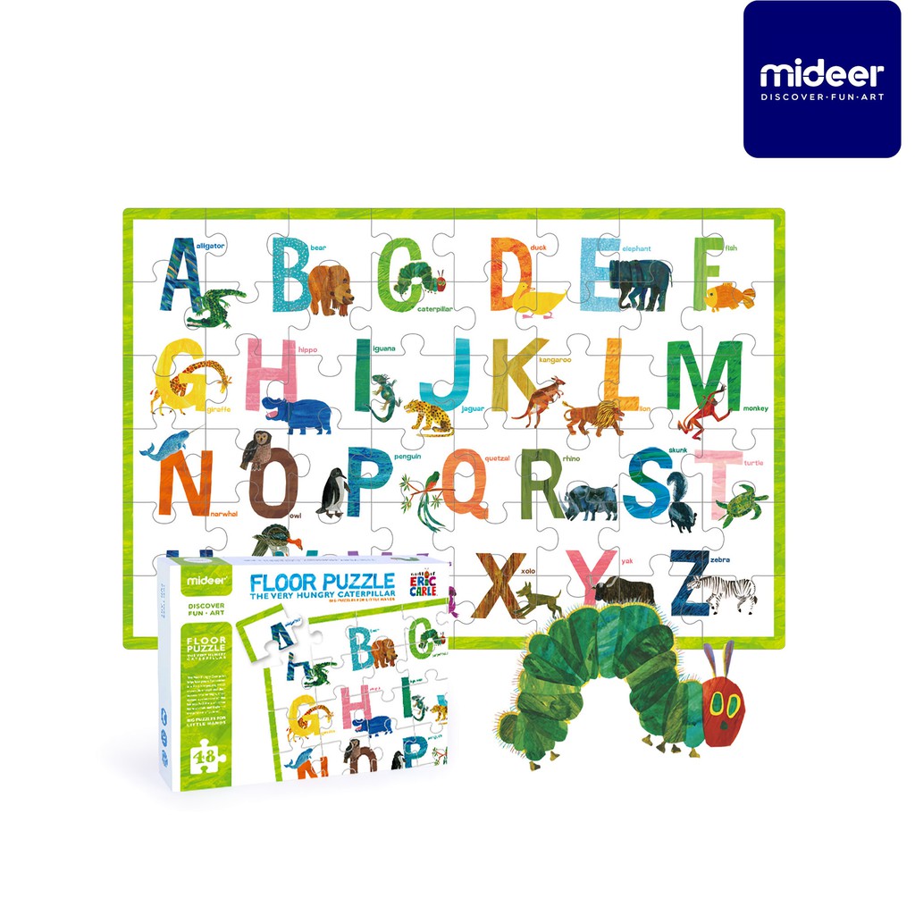 Mideer MD3081 Bảng Ghép Chữ Cái Tiếng Anh Phiên Bản Chú Sâu Háu Ăn ( Dành Cho Bé Từ 2+)