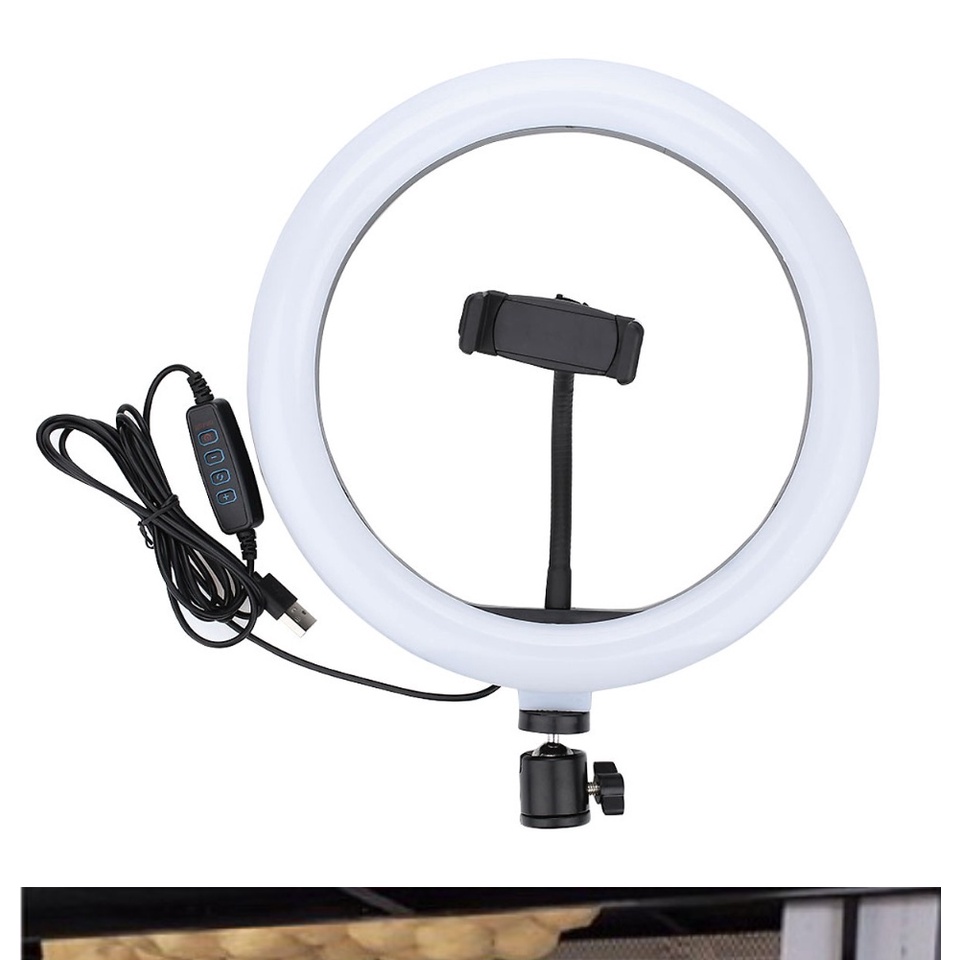 Bộ Đèn Livestream Chân+Vòng Led 16cm 26cm 33cm Cao 2.1( 3 Chế Độ ĐÈN )