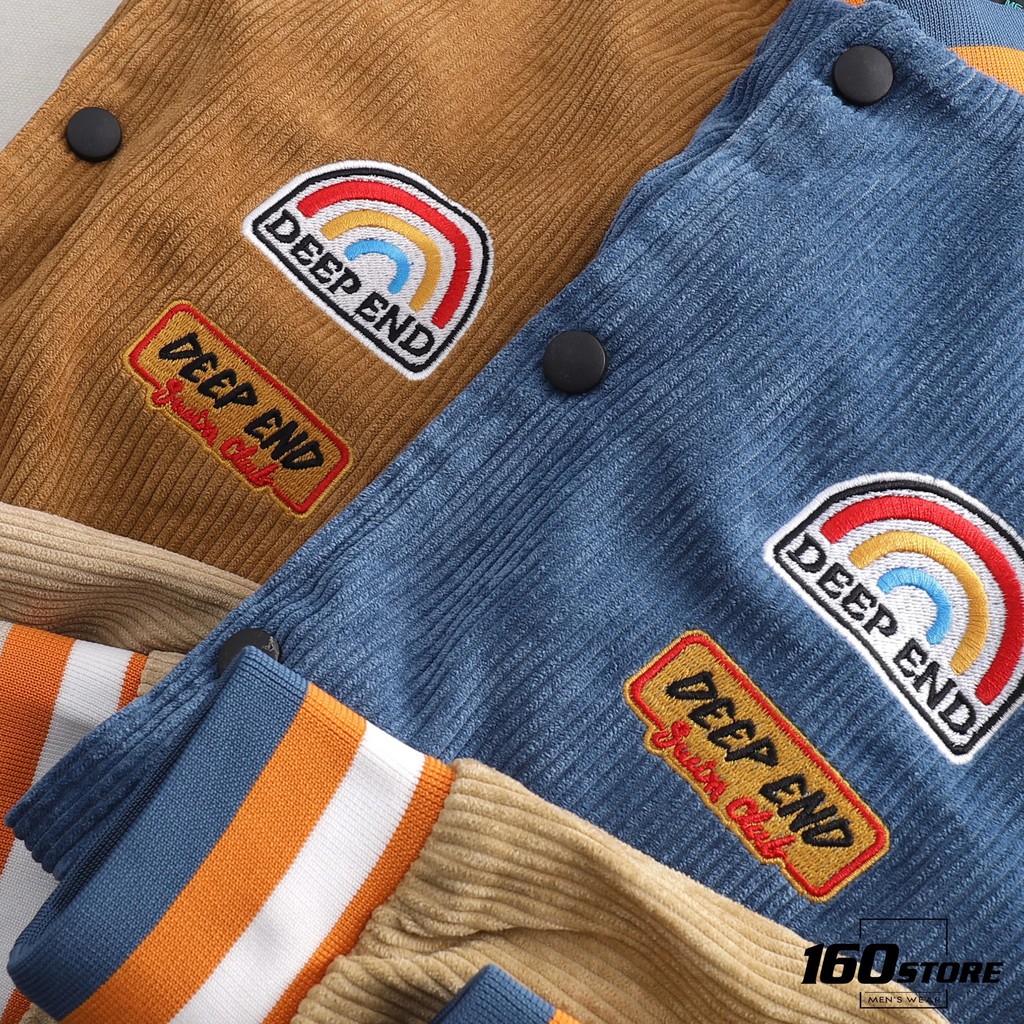 Áo Khoác Bomber Nam Nhung Dạng Nút, Áo Khoác Bóng Chày Nam Nhung BOUTON AKBO0008 160STORE | BigBuy360 - bigbuy360.vn