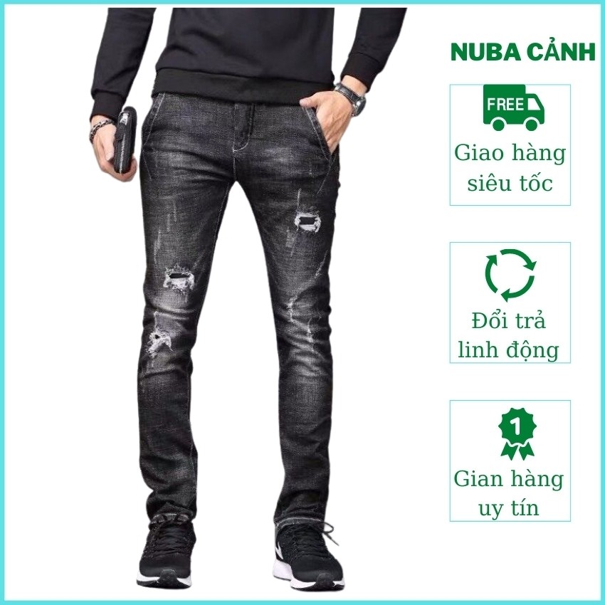 Quần jean nam cao cấp mẫu mới,quần bò đẹp giá rẻ nuca 101