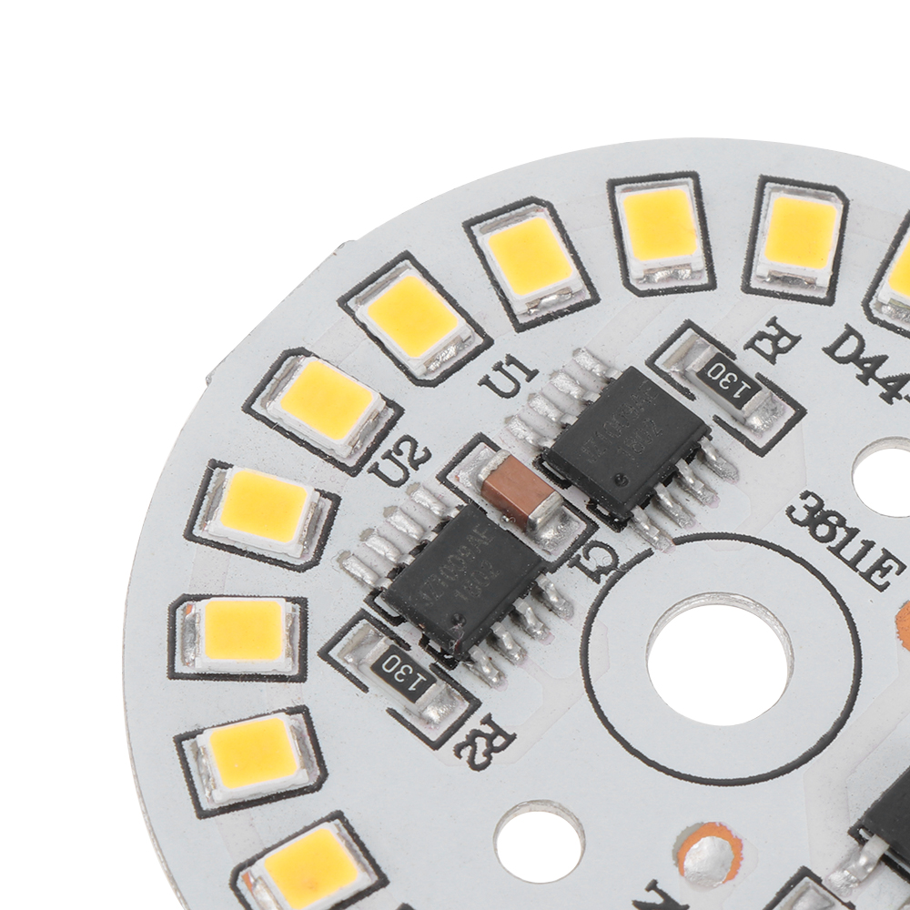 ❀SIMPLE❀ 1Pc Round 2835 SMD Warm White/White Light Plate LED Chip 15W 12W 9W 7W 6W 5W 3W New Smart IC Driver AC220V Bulb Lamp Bean/Multicolor