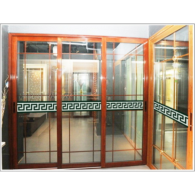Decal trang trí Viền tường Hoa Văn tinh tế xanh