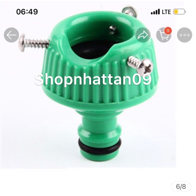 Đầu nối nhanh 16  Đa năng có 3 ốc siết , Khớp nối nhanh từ vòi nước