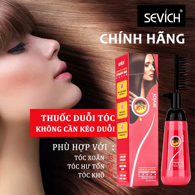 Kem Duỗi Tóc Lược Duỗi Tóc Keratin 150Ml Dầu Argan Làm Thẳng Tóc Vĩnh Viễn (S-ZFG01)