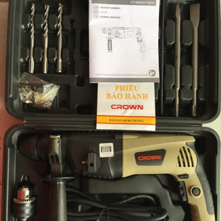 Máy khoan chuyên 3 tác dụng ct18032 bmc 850w crown