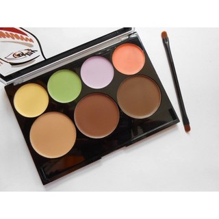 Bảng 7 màu tạo khối - Che khuyết điểm City Color Cosmetics Contour and Correct cream Palette - E.thara cosmetic