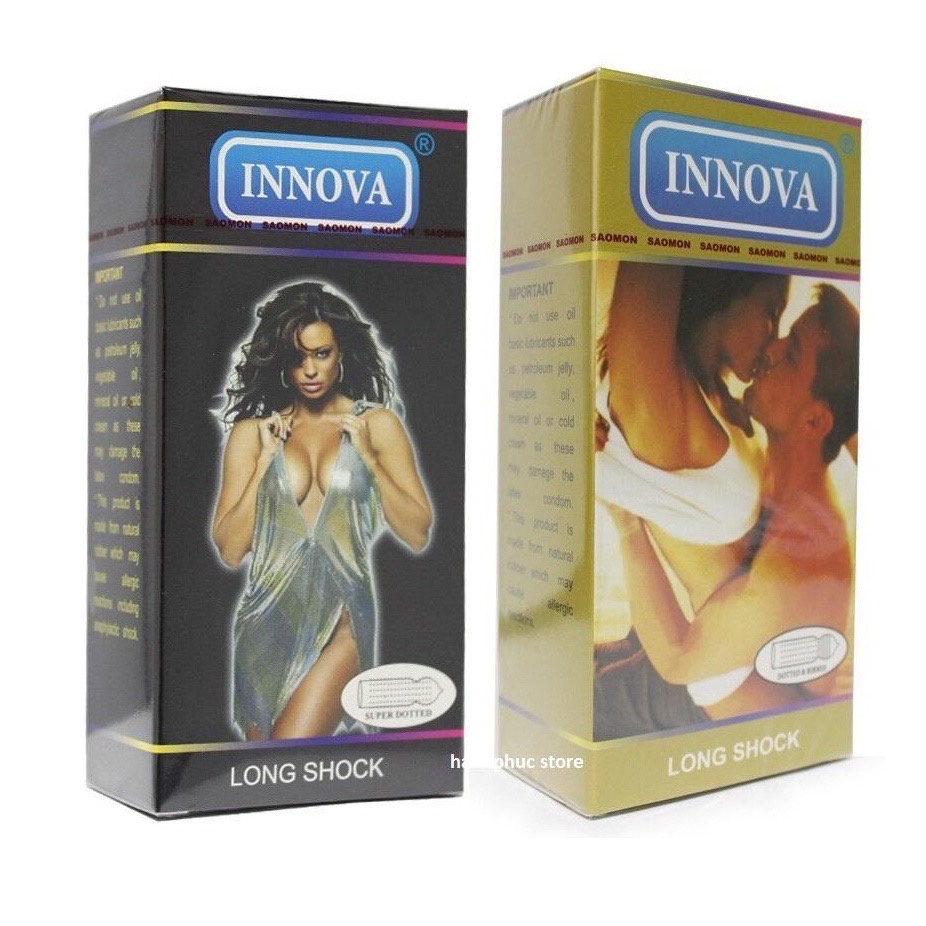 Bao Cao Su Gân Gai Li Ti Kéo dài thời gian Chống Xuất Tinh Sớm Gân Gai INNOVA (Hộp 12c 3c)
