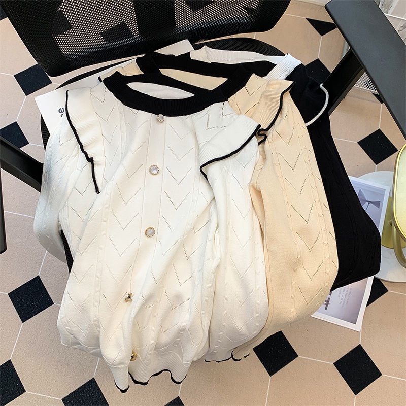 Áo Dệt Kim Dáng Ngắn Phong Cách Phương Tây Thời Trang Mùa Thu Mới Cho Nữ