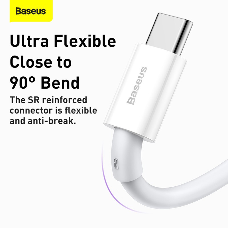 Dây sạc nhanh Type C 66w Baseus - Cáp silicon dài 1M 2M Cho samsung oppo các dòng điện thoại androi ...