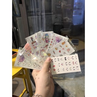 Set 2 tấm hình xăm dán cute