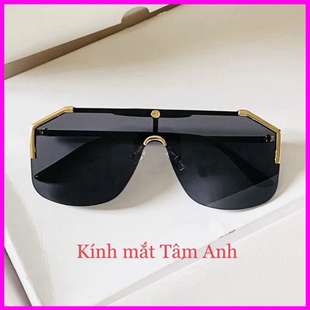 Kính mát thời trang dành cho nam nữ   mắt vuông chống UV400 chống bụi chỉ đường sắc màu thời trang