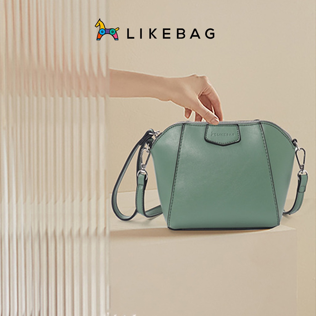 Túi đeo chéo LIKEBAG da PU cao cấp, chuẩn form thanh lịch 217XK2176 - LIBAGI