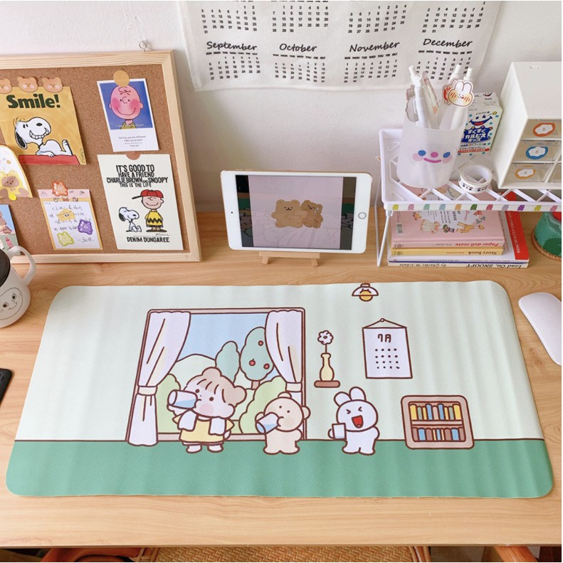 [Xả Kho] Bàn Di Chuột, Miếng lót chuột siêu dễ thương, super cute, cỡ lớn 66x29.5 cm | BigBuy360 - bigbuy360.vn