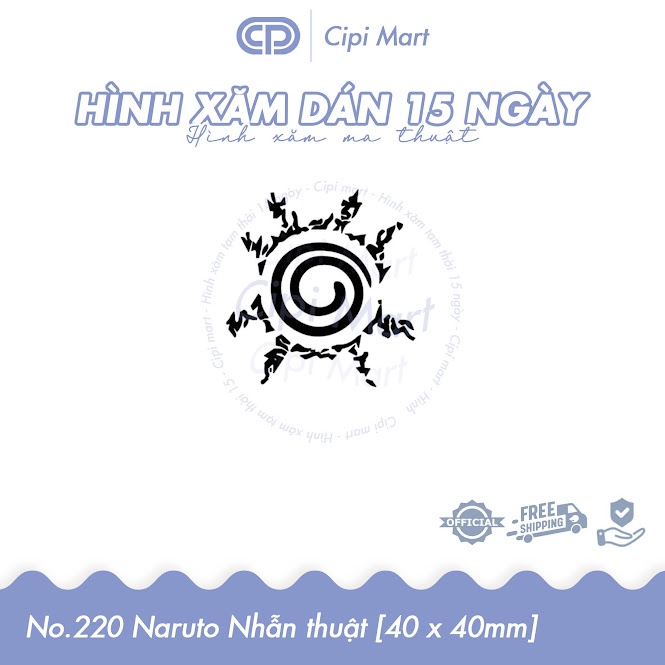CIPI MART - Hình xăm tạm thời 15 NGÀY - chống nước, cọ xát 220