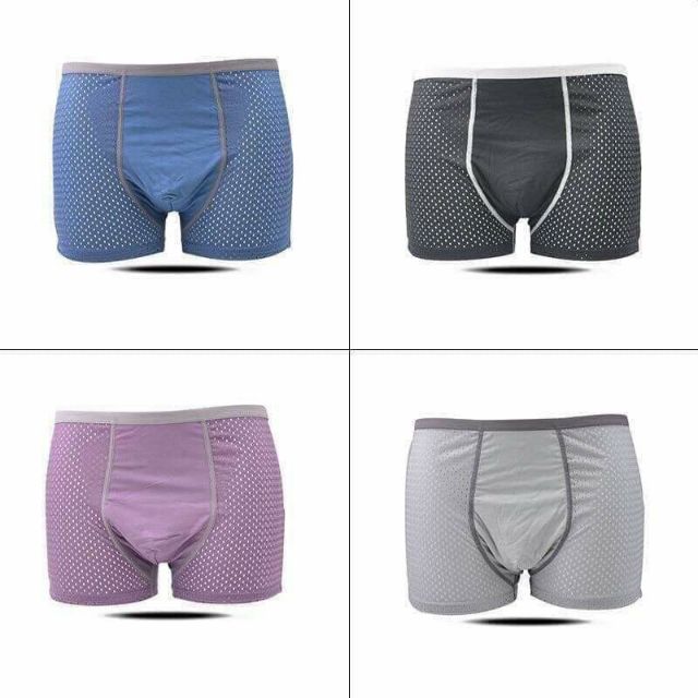 Hộp 4 sịp đùi MEN'S , quần lót boxer thông hơi cao cấp dành cho nam