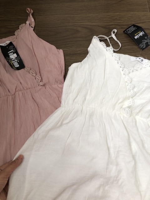 Đầm maxi 2 dây co giãn eo buộc vai viền ren💋 freeship ảnh thật clip