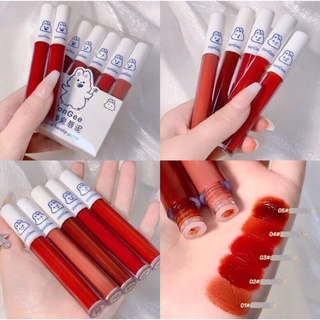 Set 5 son kem lỳ VONGEE thỏ trắng