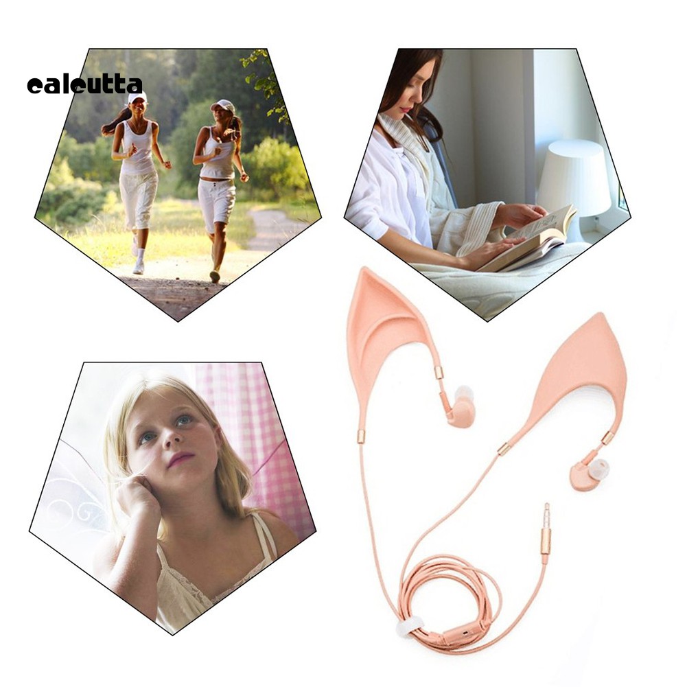 【Ready stock】3.5mm Cosplay Elf Ear Shape In-Ear Earphone Spirit Fairy Girl Headphone Gift