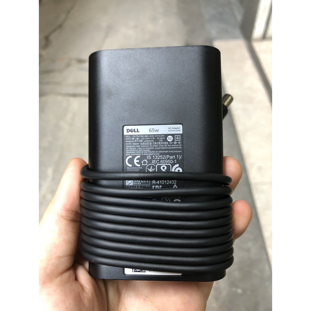Sạc laptop Dell oval 19.5V-3.34A 65W bản gốc bóc máy