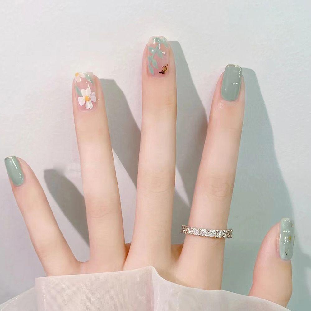 Bộ Móng Tay Giả Họa Tiết Dưa Hấu Phong Cách Nhật Bản Cho Nữ