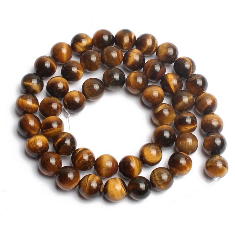 Set 95 hạt đá mắt tròn tự nhiên dùng làm trang sức DIY