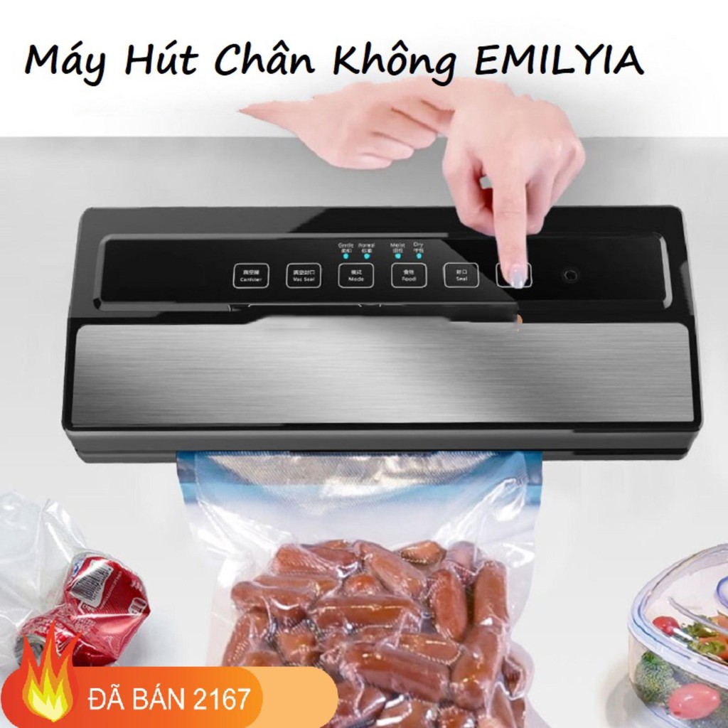 Máy hút chân không Ronegye, Máy Hàn Miệng Túi  TẶNG KÈM TÚI HÚT TRỊ GIÁ 99K - HÀNG NHẬP KHẨU CAO CẤP