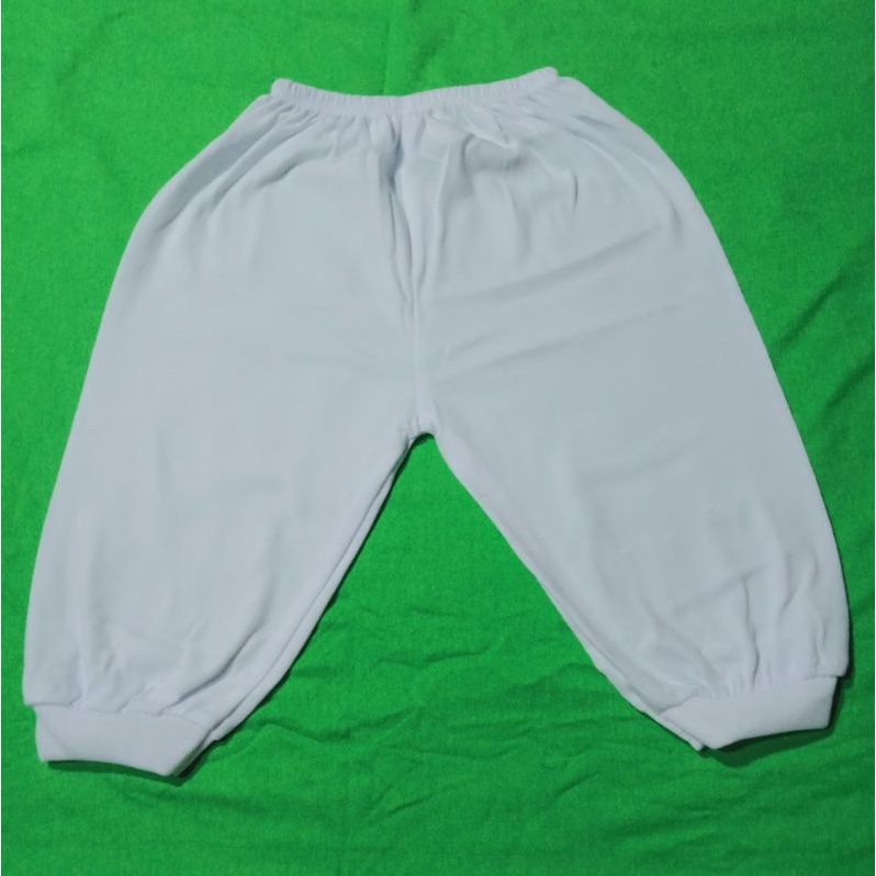 Quần bo trắng sơ sinh Bossini 100% cotton