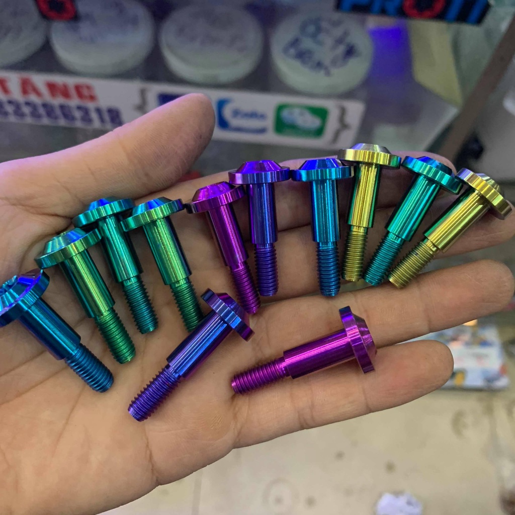 Ốc tay thắng, tay phanh titan GR5 gắn xe số, xe côn tay Wave, Sirus, Winner, Winner X, Exciter 150, Exciter 155