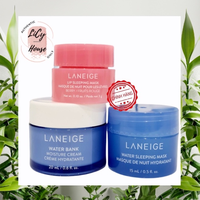 Set 3 món Laneige dưỡng ẩm Sephora Beauty Insider Mask môi-Kem dưỡng-Mask ngủ - licyhouse